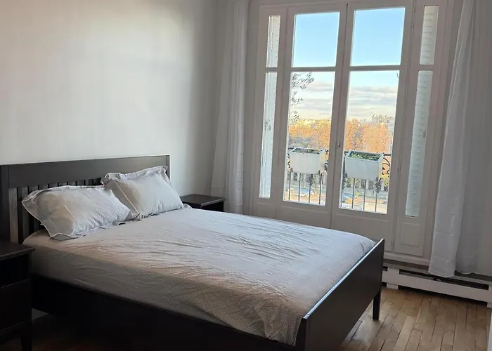 View On Eiffel Tower Seine And Main Monuments Appartement Parijs