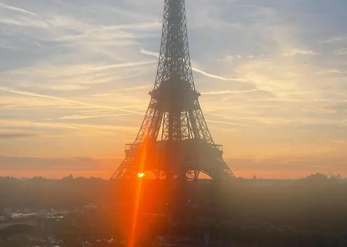 View On Eiffel Tower Seine And Main Monuments * パリ