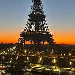 View On Eiffel Tower Seine And Main Monuments * Paris